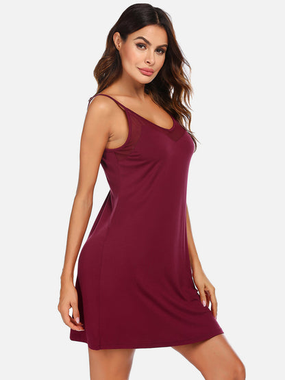 Scoop Neck Spaghetti Strap Lounge Dress