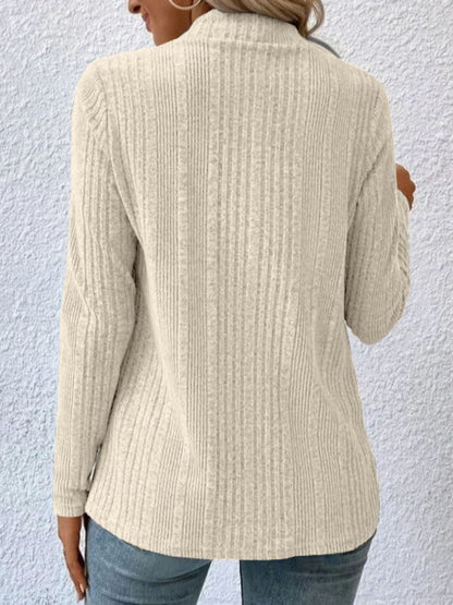 Full Size Open Front Long Sleeve Cardigan