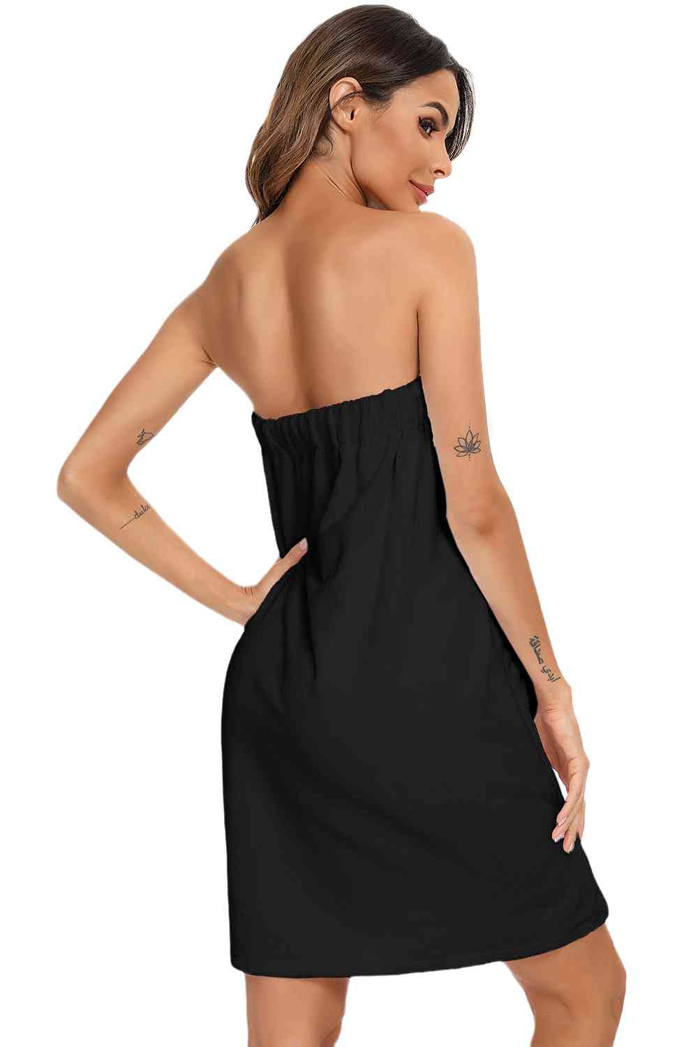 Strapless Robe with pocket