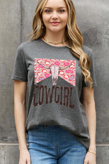 Simply Love Full Size COWGIRL Graphic Cotton Tee