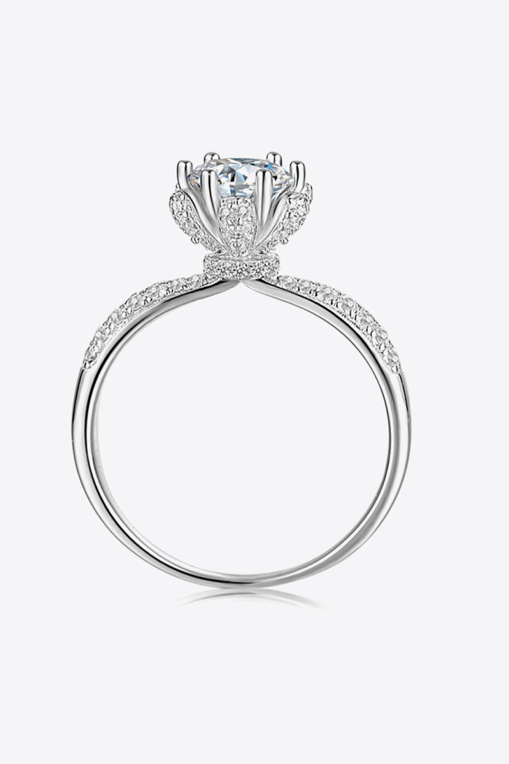 1 Carat Moissanite 6-Prong Ring