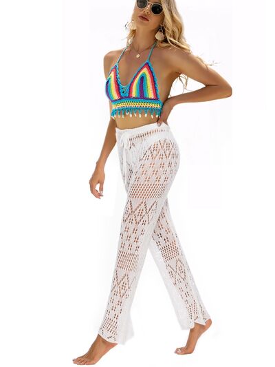 Cutout Straight Swim Pants